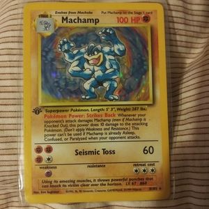 Machamp rare pokemon card